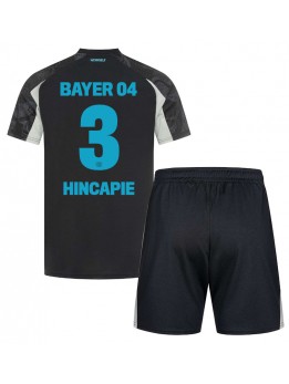 Billige Bayer Leverkusen Piero Hincapie #3 Tredjedraktsett Barn 2024-25 Kortermet (+ Korte bukser)